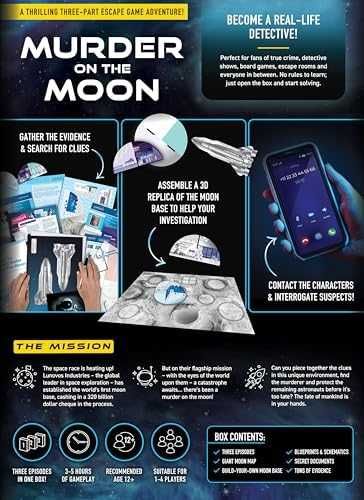 Нова Детективска игра Murder on the Moon – Космическа загадка, 3 части