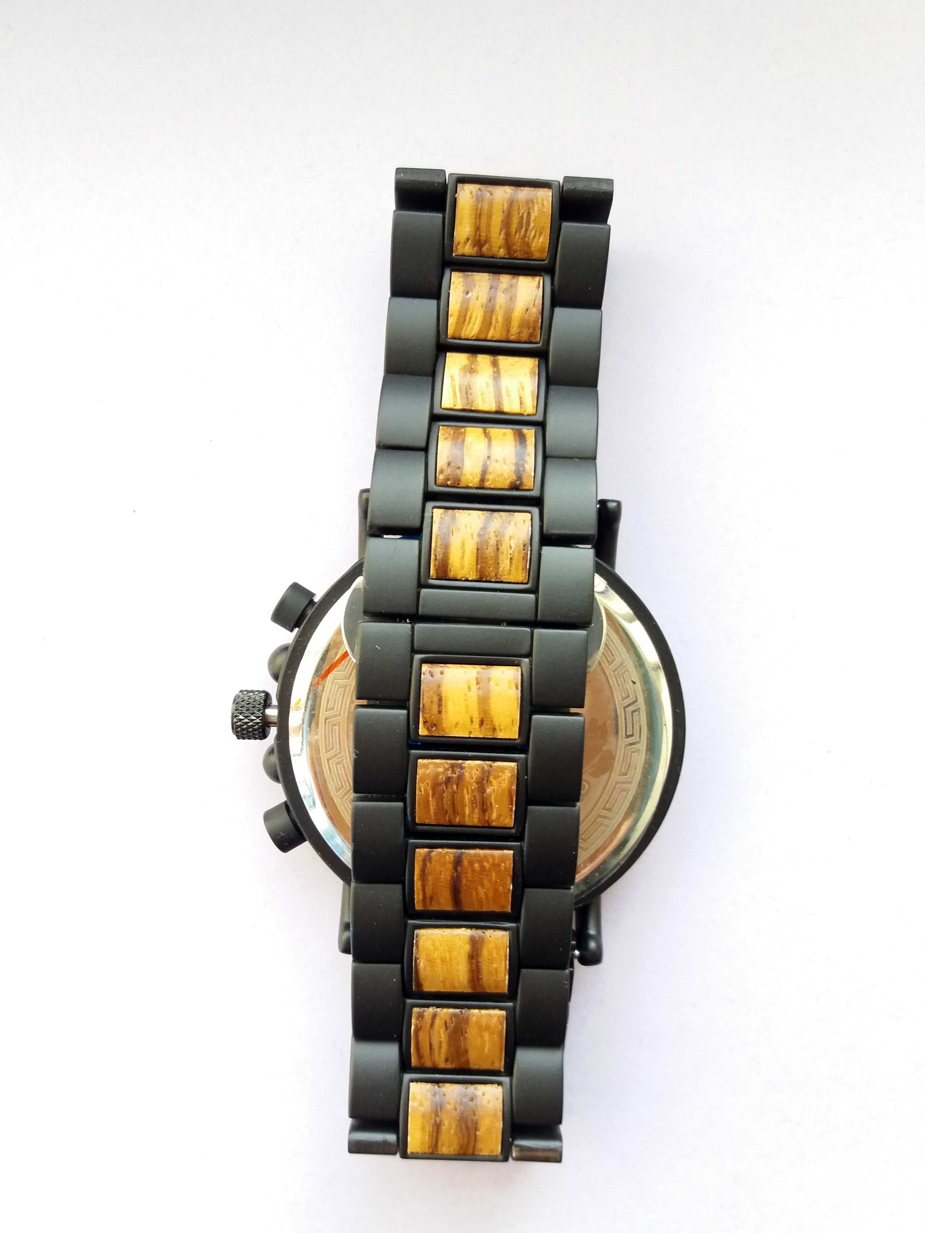 Ceas Barbatesc din lemn(Zebrano)EcoWatch Handmade