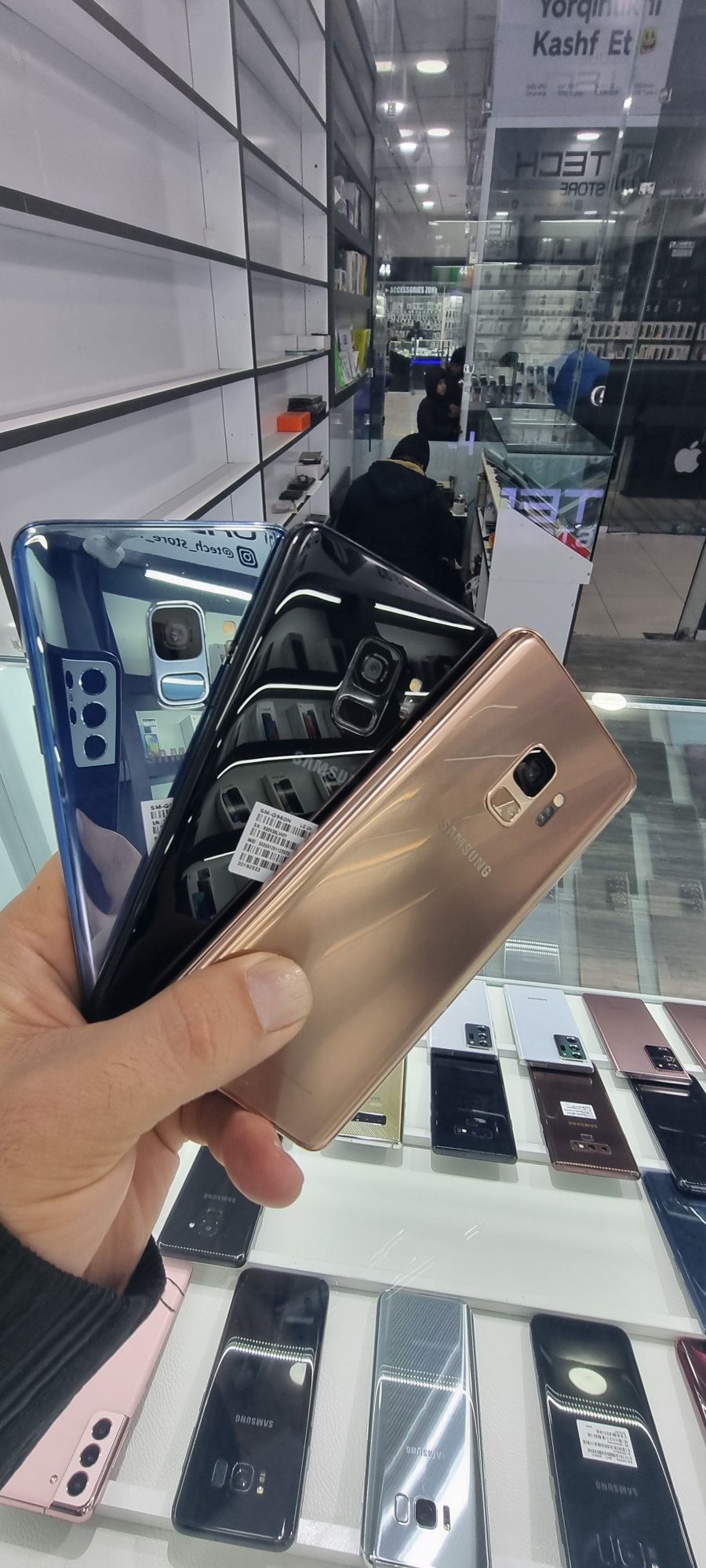 Samsung s8, s9, note 8 ideallari keldi