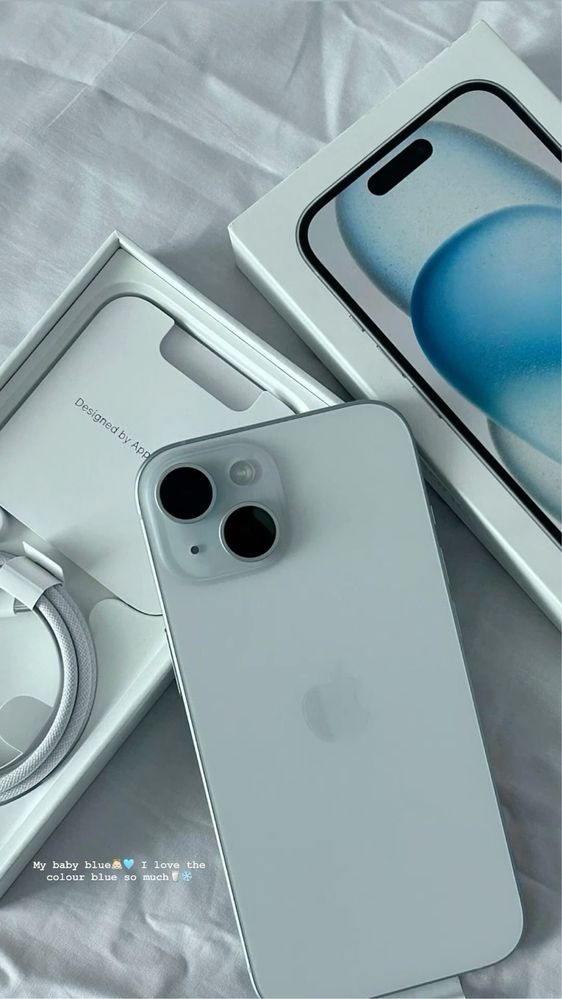 Iphone 15 голубой