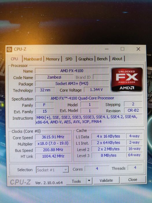 Vând/schimb procesor AMD FX4100 AM3+