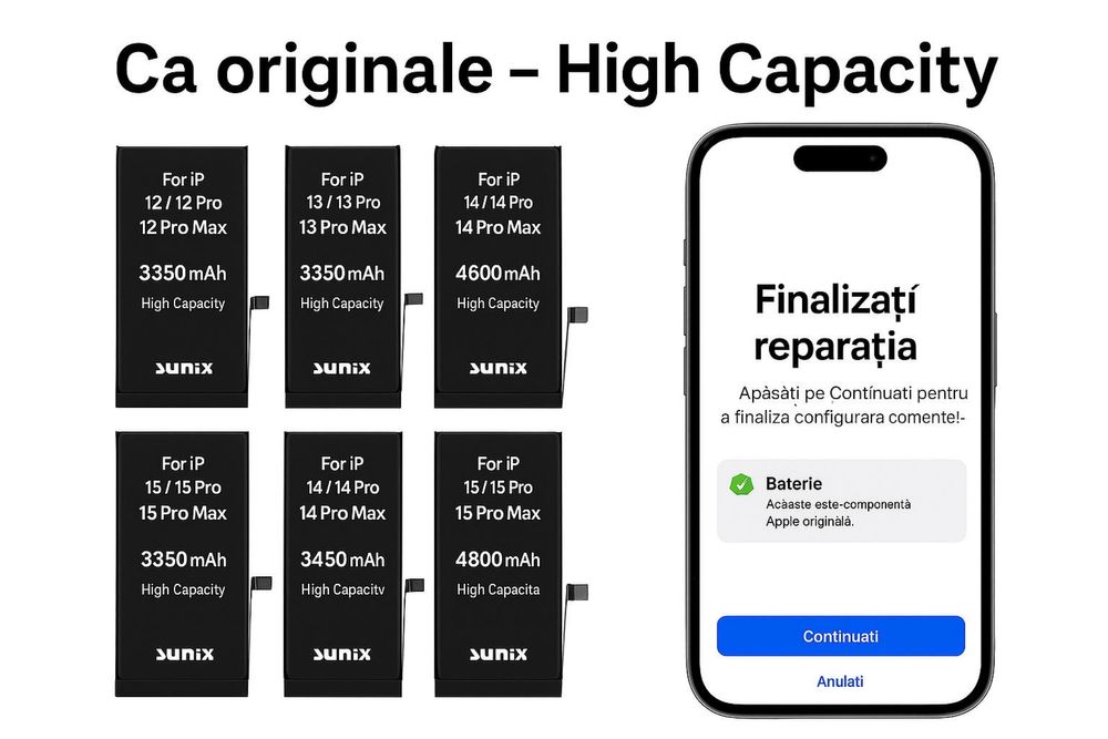 Baterii iPhone High Capacity Sunix