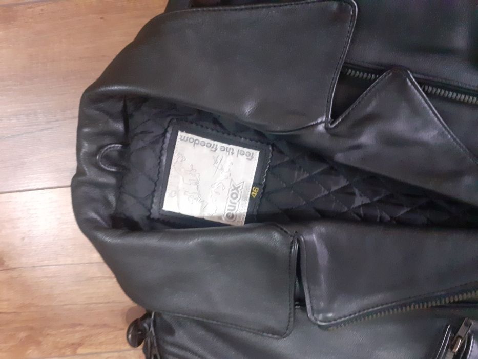 Кожено рокерско яке от телешки бокс