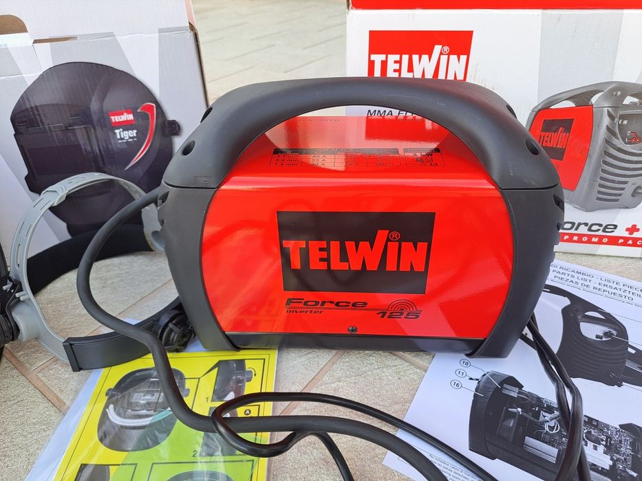 Invertor de Sudura Telwin Force 125, + Masca, Cod: 815861, Nou