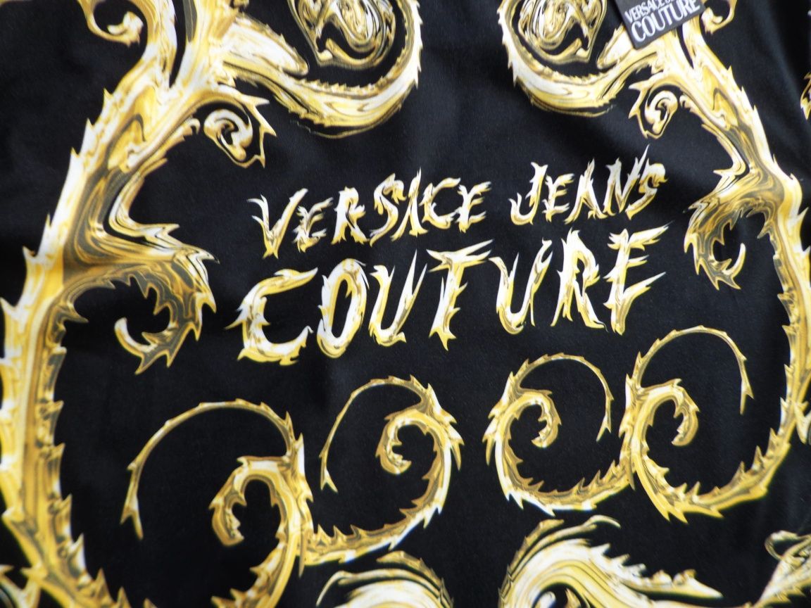 Мъжка тениска Versace Jeans Couture Black T-shirt with logo