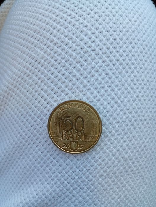 Moneda 50 bani/10 ani de la aderarea U.E.