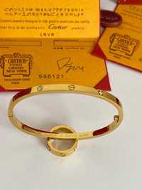 Brățară model slim Cartier LOVE 17 Gold 750 Diamond