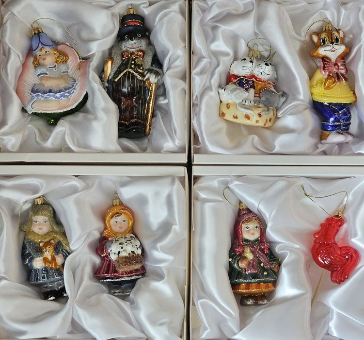 Еслочные игрушки стеклянные