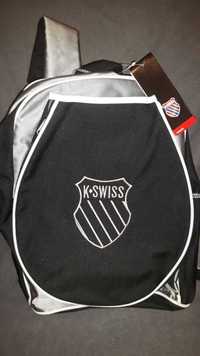 Раница на американската марка K-SWISS с джоб за тенис ракета