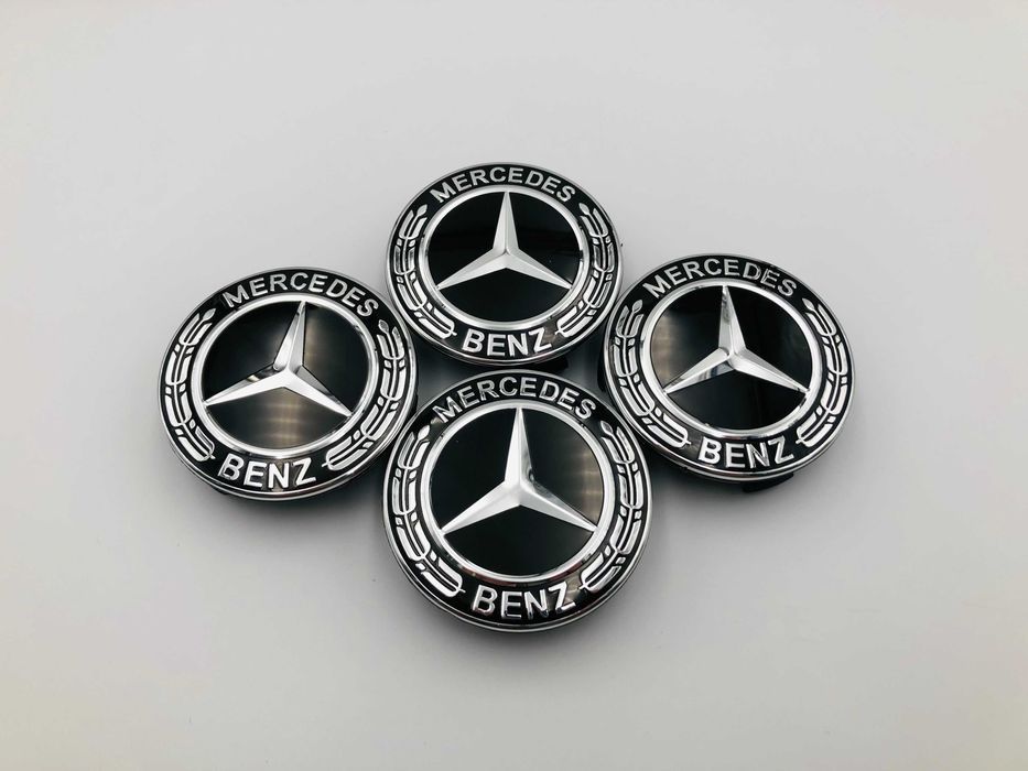 Capace Janta Compatibile Mercedes 72 mm negru nou