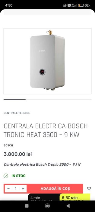 Vand cetrala electrica Bosch