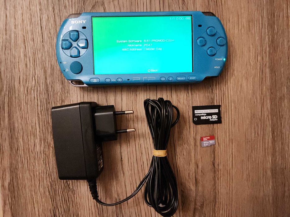 PlayStation Portabil (PSP) 3004 - modat, complet functional, card 64GB