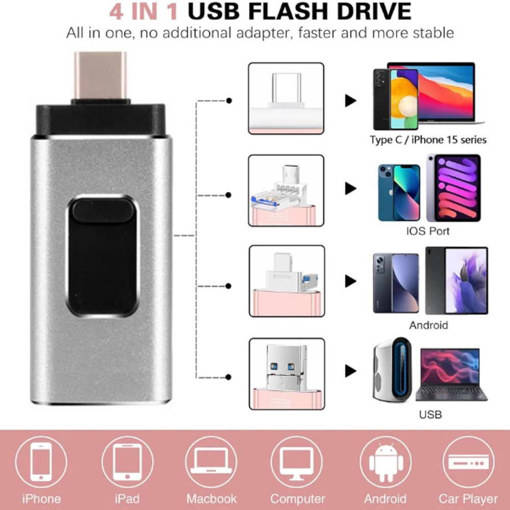 USB памет, Флашка, 4 в 1 64gb