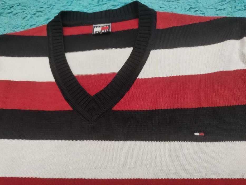 Pulover Tommy Hilfiger - Striped Red&Black