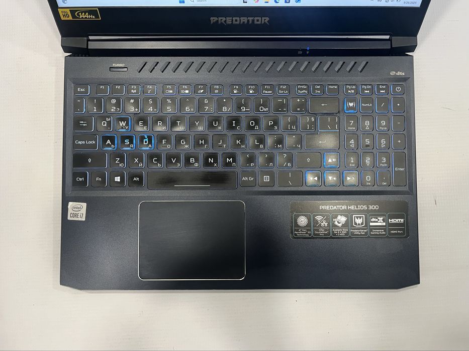 Геймърски лаптоп Intel Core I7 10870H, RTX 3070 8GB, 16GB ram, 1TB SSD