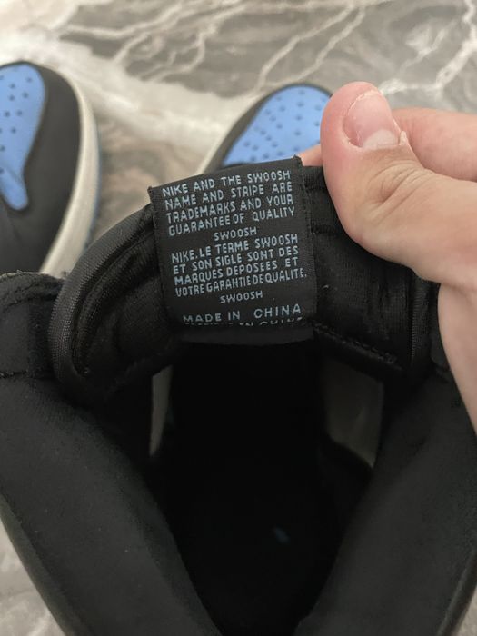 Jordan 1 high UNC toe