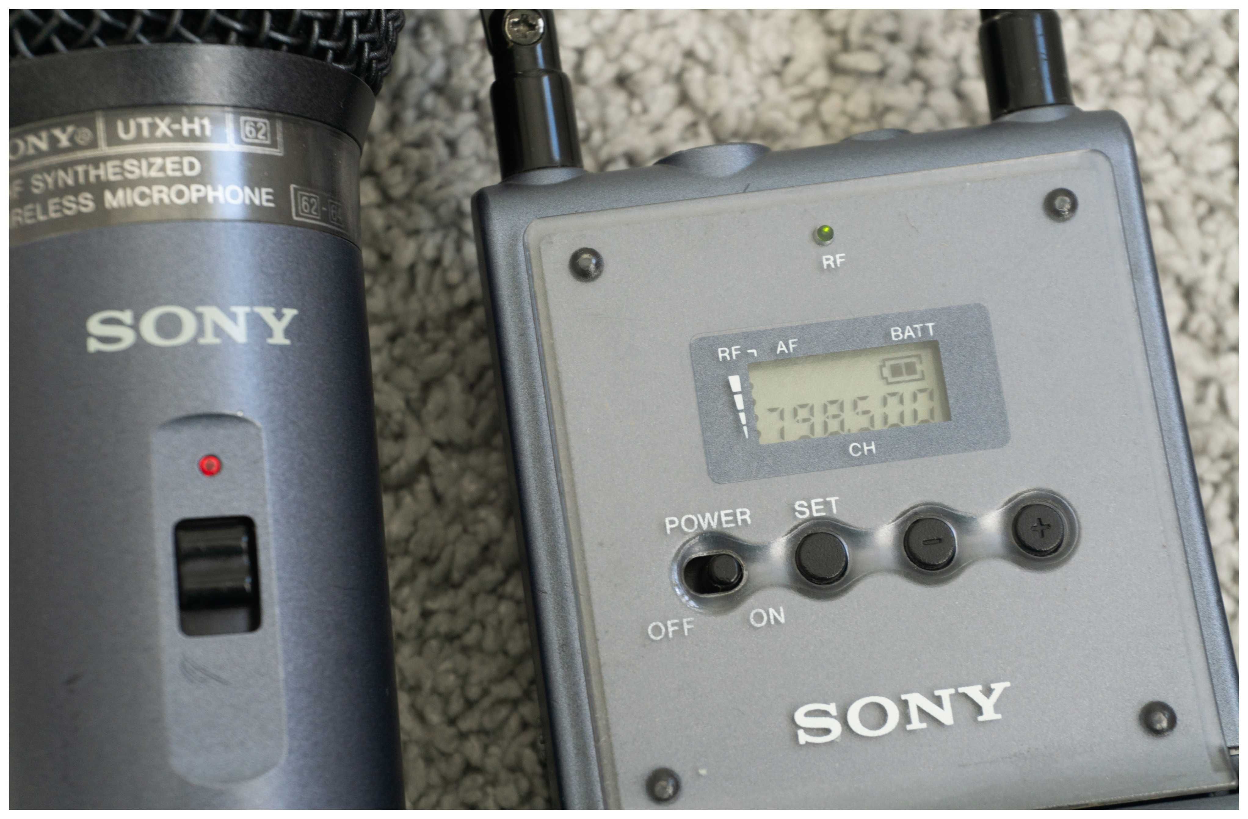 Sony URX-P1 -  Sony UTX-H1 - Lavaliera Sony - Microfon reporter TV