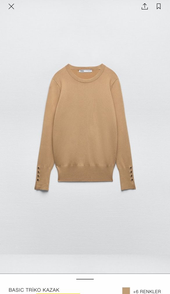 Zara свитер Новый оригинал