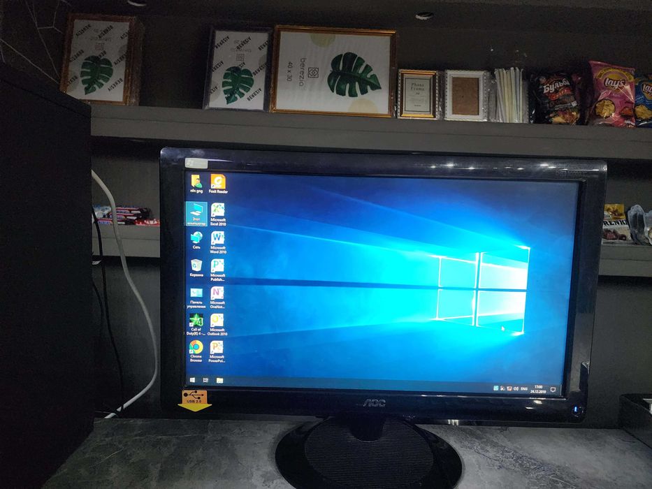 Кейс ASUS H81:: \DDR-3\G 3240\Azu-2GB\HDD-500 GB 19-Monitor komplekt