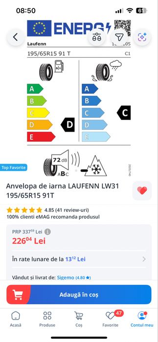 195 65 r15 iarna noi
