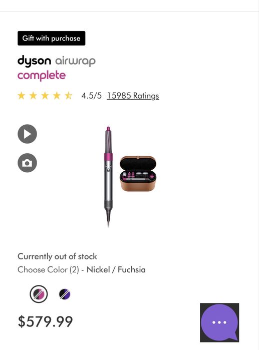 Dyson Airwrap Complete Long Nickel / Fuchsia Sigilata