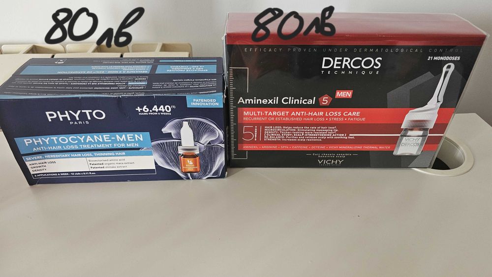 Шампоан Eucerin, Revalid, ампули, Ducray продукти против косопад