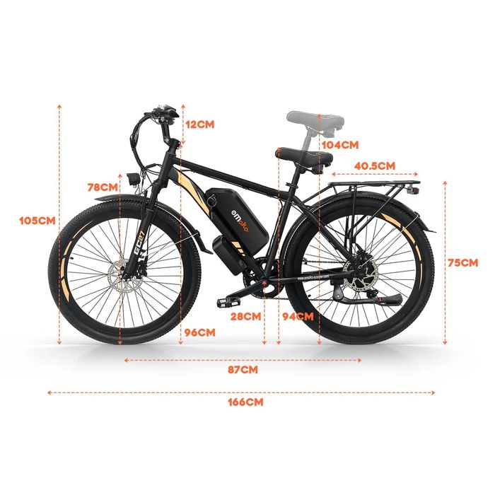 НОВО!!! Електрически Велосипед Emoko EC97 500W 48V/17.5AH