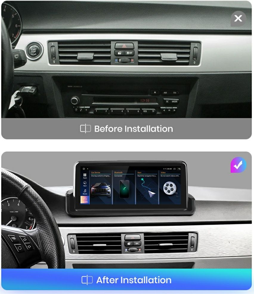 Navigatie Android dedicata BMW E90/E91/E92/E93 (2005-2012)