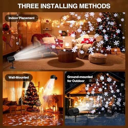 Нов LED снежен външен Проектор IP65 с дистанционно и голямо покритие