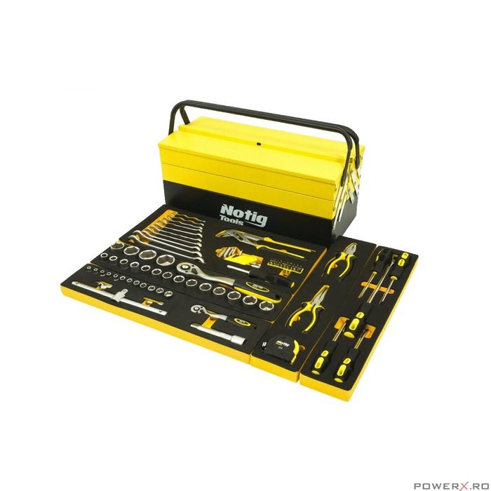 Trusa de scule, chei cu 86 de piese Notig