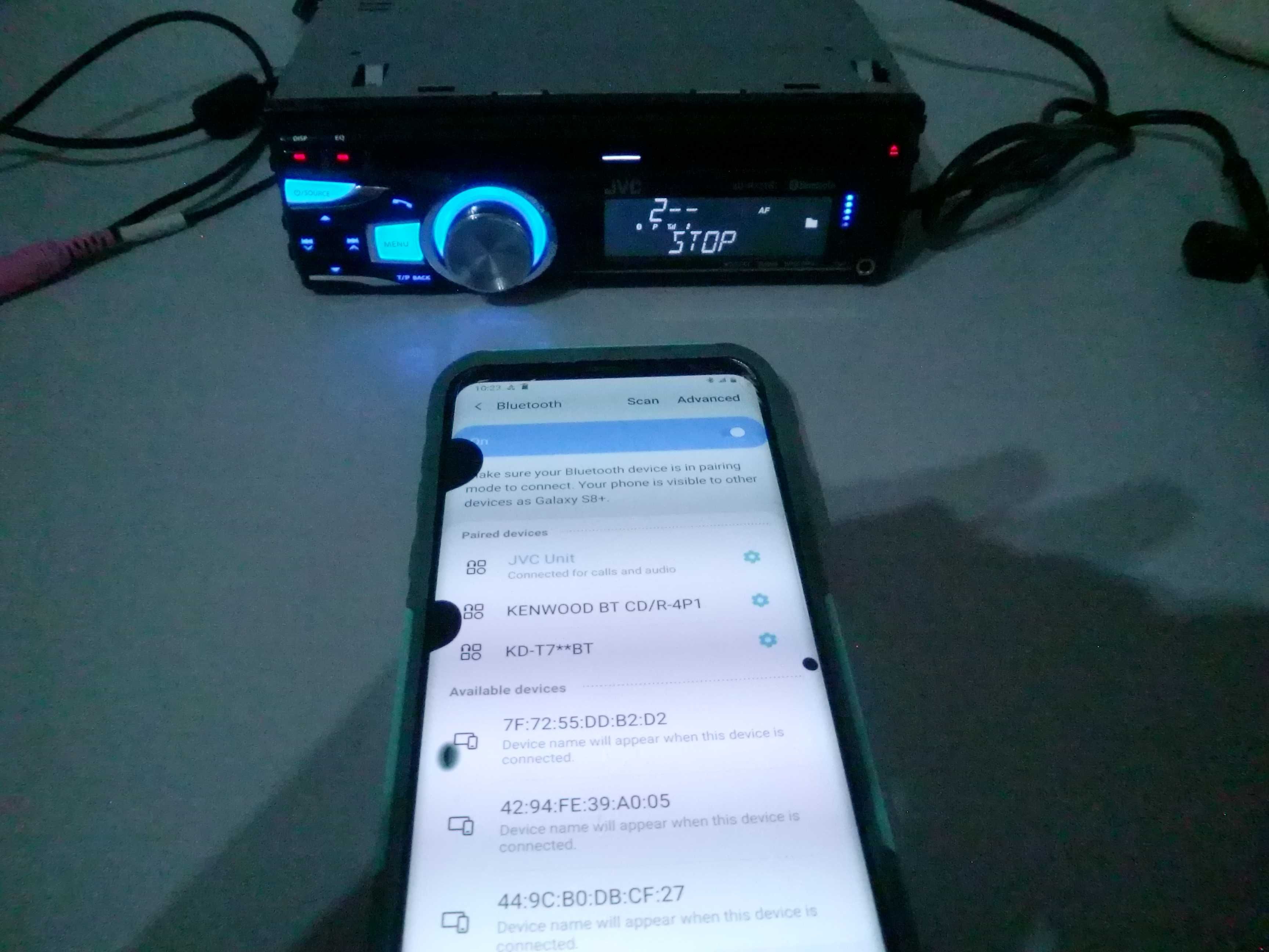 Bluetooth.USB ,CD,AUX player JVC KD-R721BT