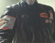 Кожено яке с емблемите на Харли-Дейвидсън (Harley-Davidson)