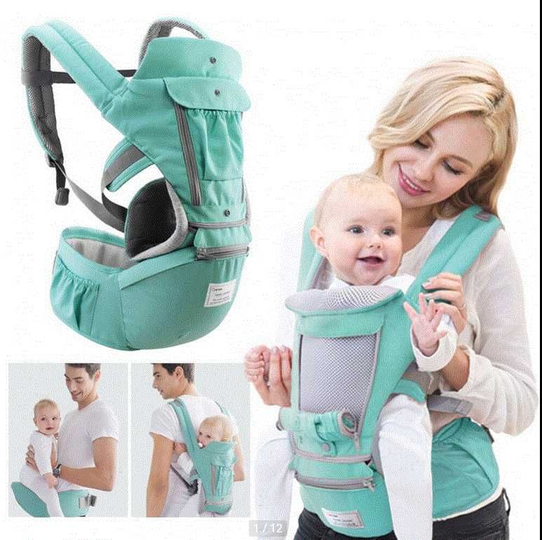 Кенгуро за бебе и малко дете, възможност за носене и отпред и отзад