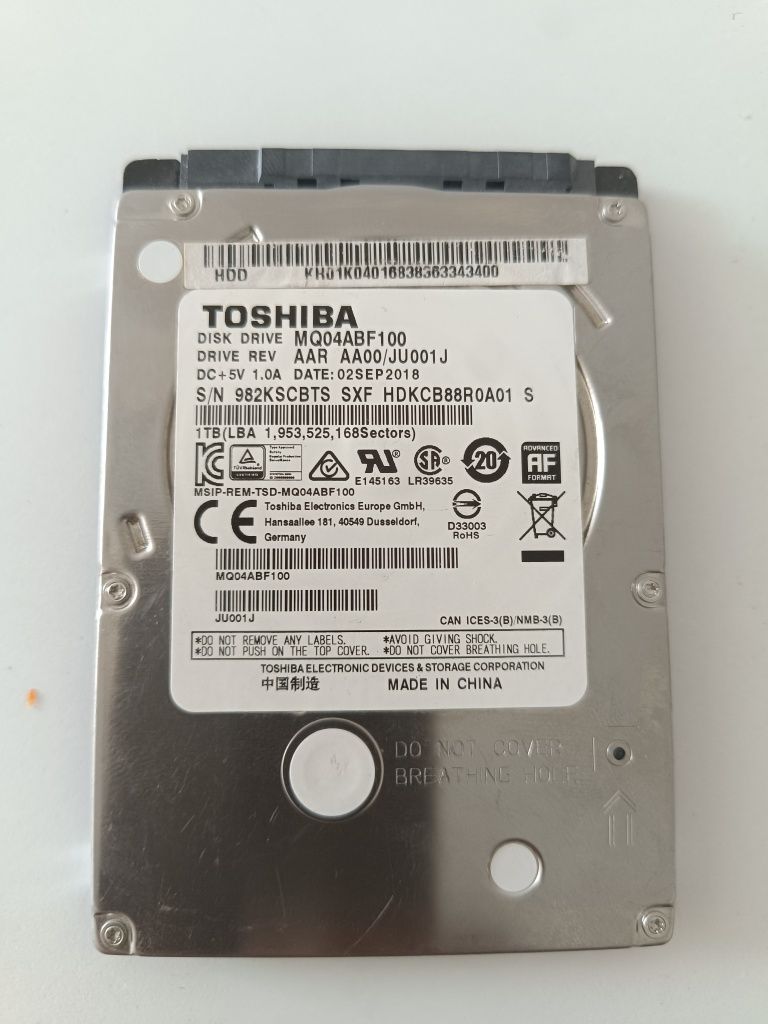 Продам Жёсткий диск Toshiba 1TB.