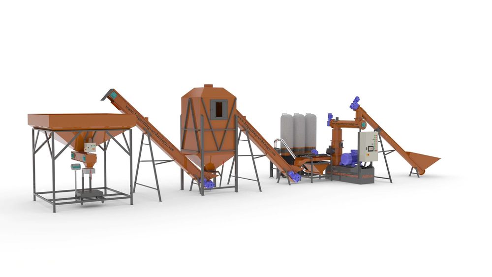 Minicomplex presa peleti rumegus paie "PellTech" model: GFD-0.7