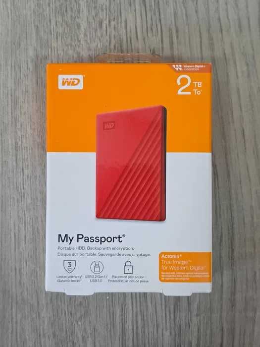 HDD Western Digital Elements Portable My Passport 2.5 2TB, NOU Sigilat