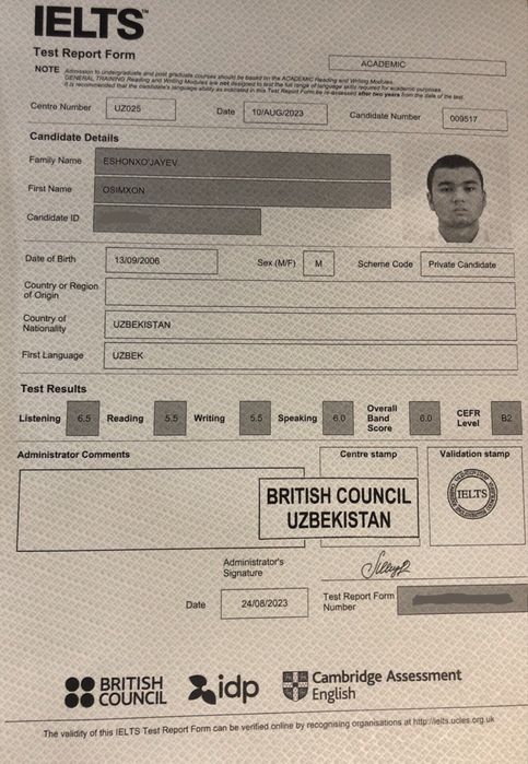 Ielts Ingliz Tili Tashkent