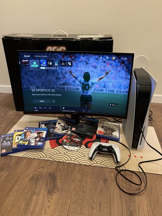 Setup Ps5 Monitor + Consola si jocuri