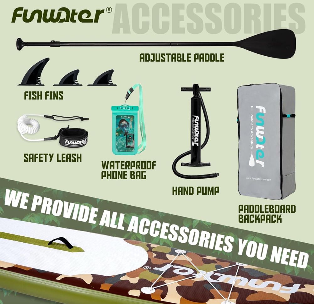 НОВ SUP Paddle Board / Падъл борд КОМЛЕКТ FunWater