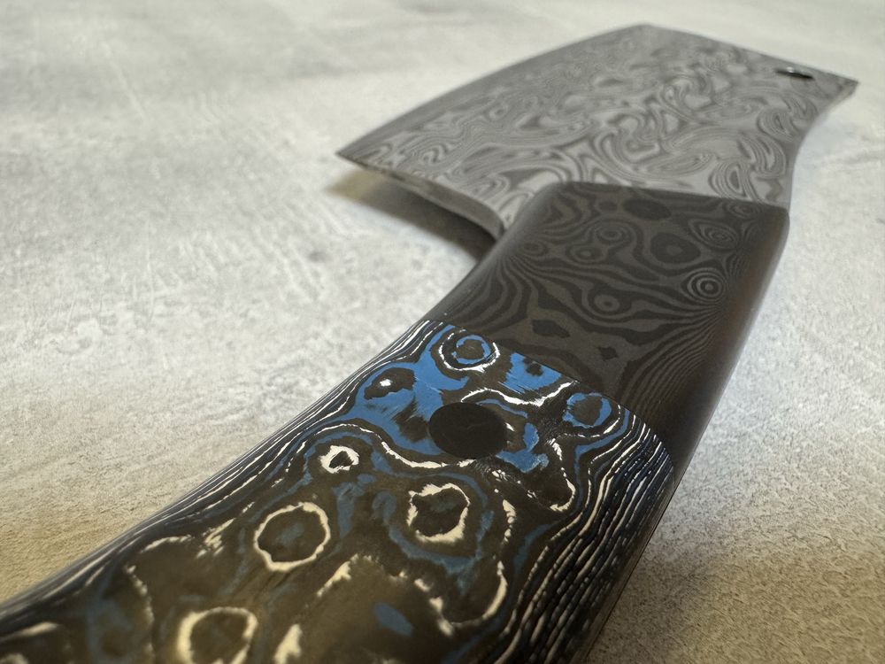 Ръчно изработен сатър от стомана Damasteel
