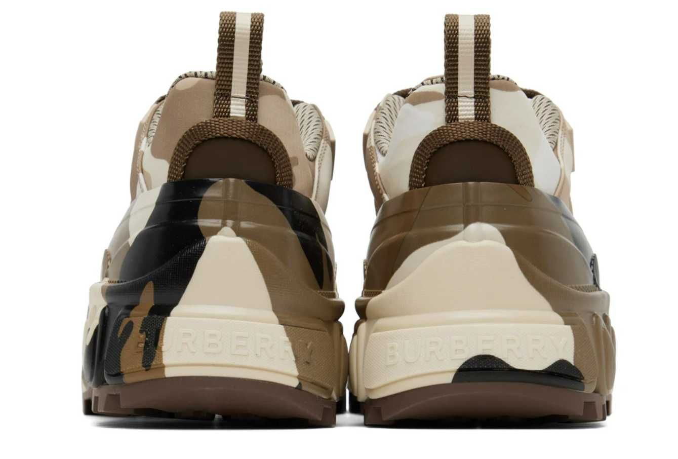 Adidasi Sport Burberry Brown Camouflage Arthur Sneakers