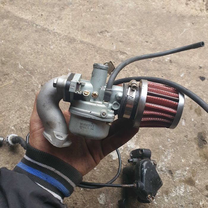 Set Carburator NOU + Maneta + Cablu + Filtru NOU-ATV 125cc 110cc 107cc