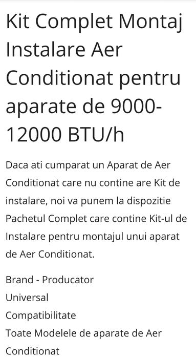 Chit aparat aer conditionat