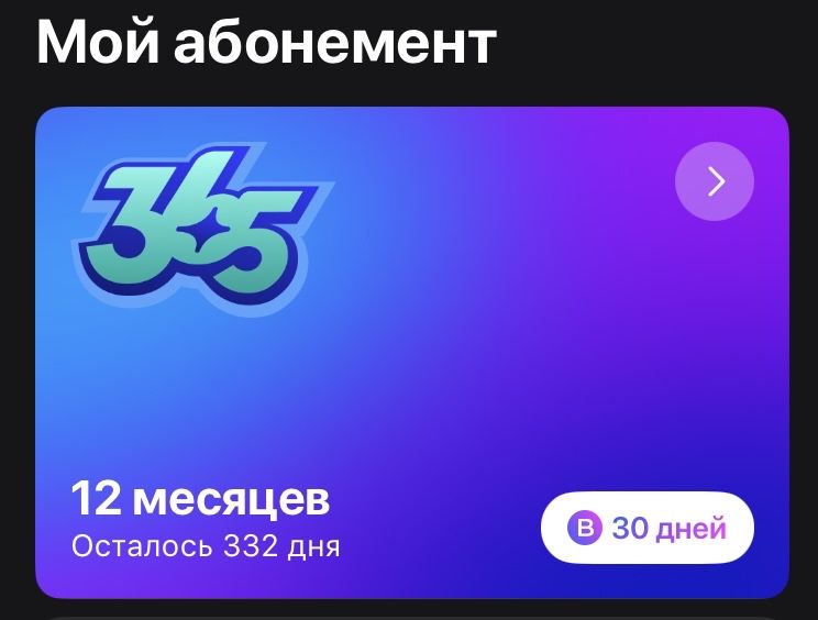 Абонемент 1фит 365 дней