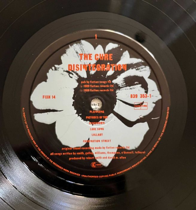 The Cure, Pink Floyd, David Gilmour грамофонна плоча, винил