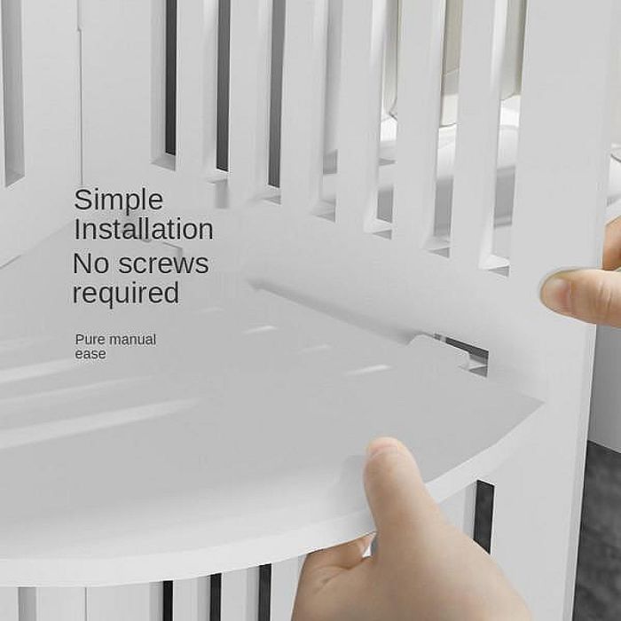 Водоустойчив Бял Ъглов Шкаф за Баня, Кухня или Хол - Елегантно и Практ