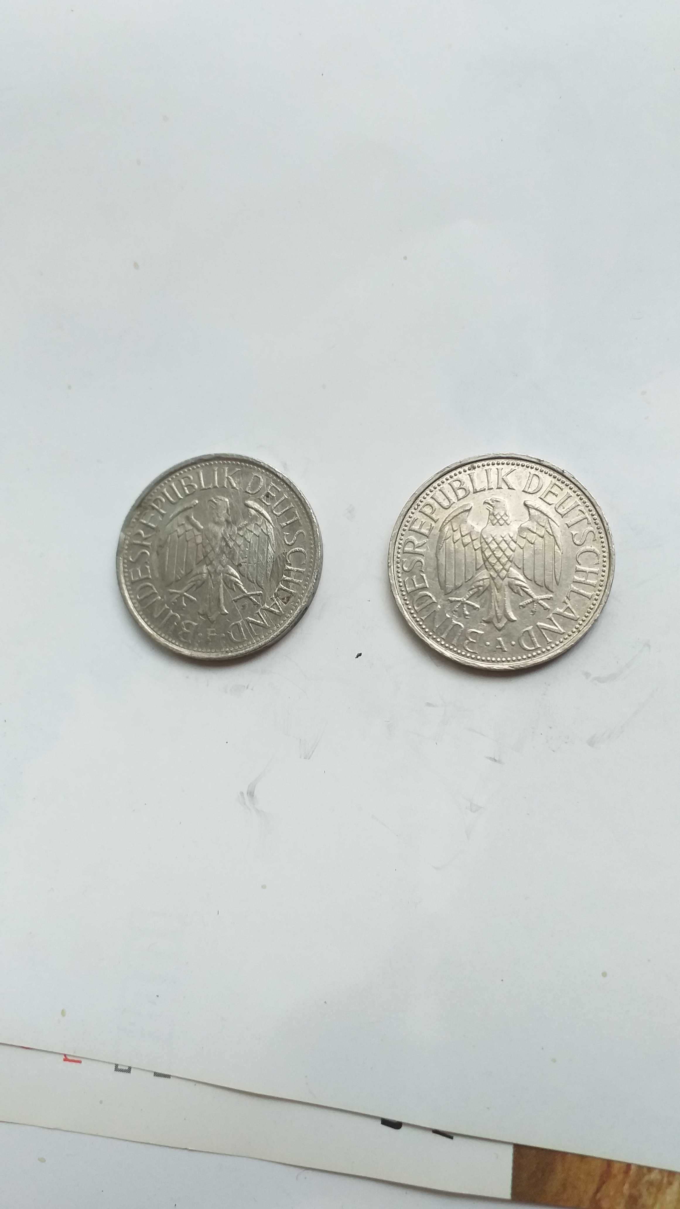 vand 2 bucati monede   1 Deutsche Mark