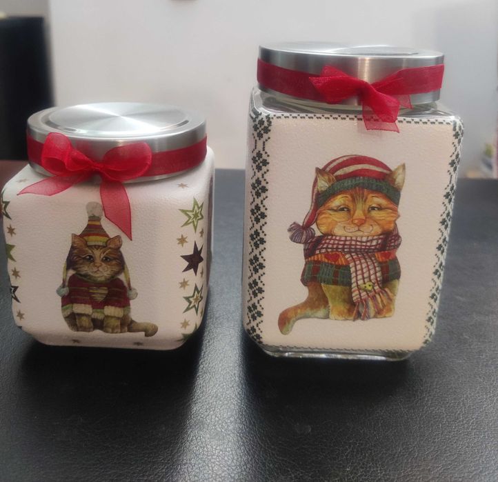 Borcan decorativ pentru bucatarie cu dovleci