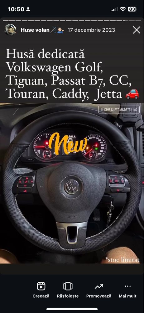 Husa volan bmw, orice model seria 1,3,5 x3, e90 f10, mercedes