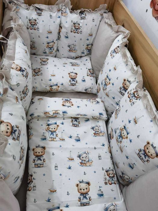 Тотална ликвидация!Бебешко спално бельо-обиколници,спално бельо и др.